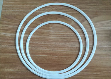 순수한 PTFE 편평한 세탁기 지원 반지/기계적인 백색 테플론 인발이 찍힌 반지 펌프는 분해합니다